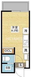 デ・クメール赤迫【2階】の間取り