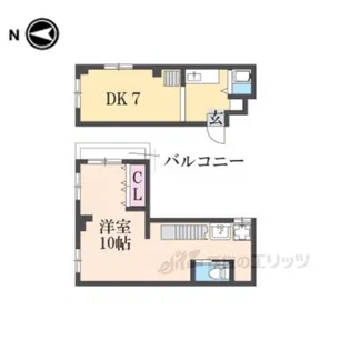 CarlVilla千丸【3階】の間取り