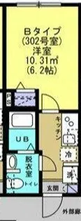 ヴォレソレイユ北千住【1階】の間取り