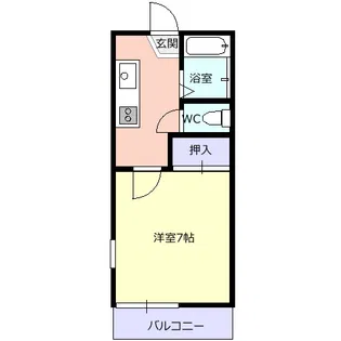 フレグランスシャルマン【1階】の間取り