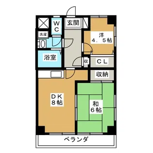 メゾン貝塚【3階】の間取り
