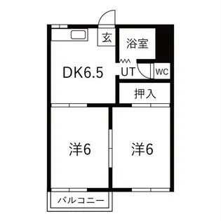 フォーブル真伝A棟【2階】の間取り