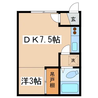 ハイツ堀川【2階】の間取り