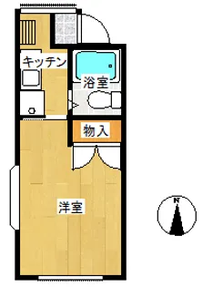 グリーンハイム氷川【1階】の間取り