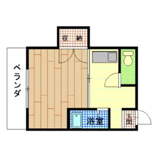 福岡県福岡市中央区大手門3【マンション】の間取り