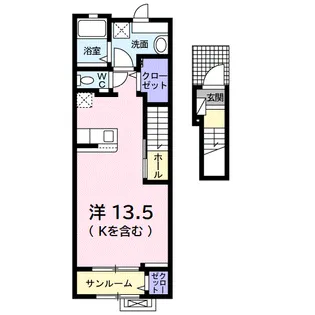 クラシオン小泉【2階】の間取り