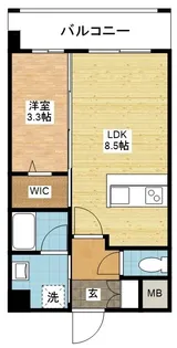 デ・クメール滑石【2階】の間取り