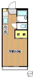 グリーンプラザB【1階】の間取り