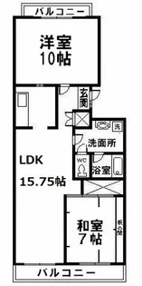 香川県高松市屋島西町【マンション】の間取り