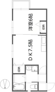 MKハイツII【1階】の間取り