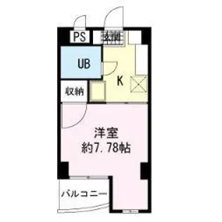 若文ビル【3階】の間取り