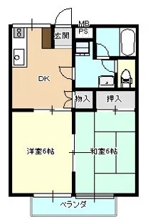 ニューヒルズ【1階】の間取り