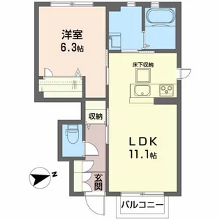 シャーメゾン明石台【1階】の間取り