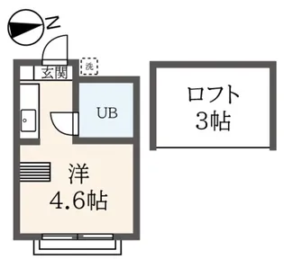 アップルハウス平山B【1階】の間取り