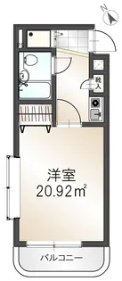 サンパレスなとり【1階】の間取り