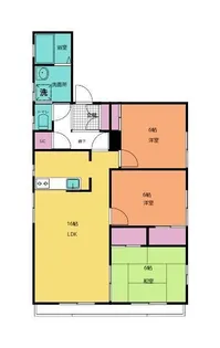 フレグランスたむかい【1階】の間取り
