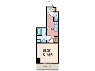 プレステージレジデンス黒崎【4階】の間取り