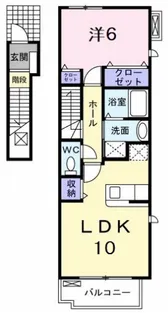 ヴェル ドゥーラ II【2階】の間取り