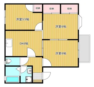 メゾン・ド・ユニバースC棟【1階】の間取り