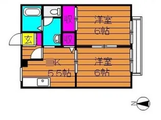ブロードビュー II【1階】の間取り