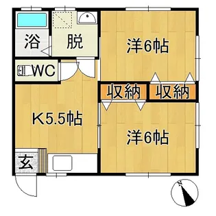 びゅうはうす【2階】の間取り