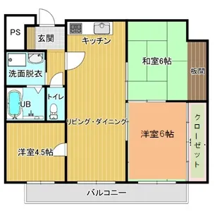 コーポ篠尾【2階】の間取り