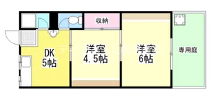 奈良県橿原市兵部町【アパート】の間取り