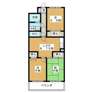 第2星野ビル【3階】の間取り