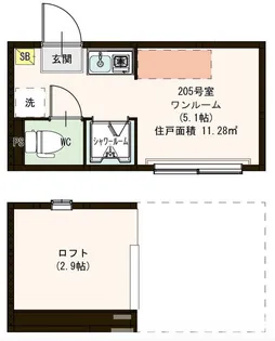東京都板橋区大谷口2【アパート】の間取り