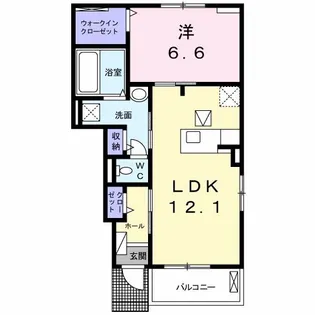 コリーヌメゾンA【1階】の間取り