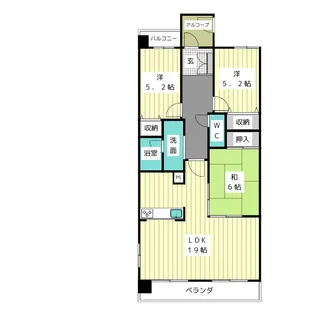 グローリアスヒルズ名東神丘町【4階】の間取り