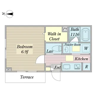ドゥオ サイム【1階】の間取り