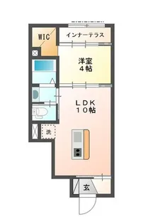 埼玉県所沢市大字下安松【アパート】の間取り