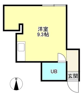 1Rの間取り画像