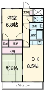 マンション豊【4階】の間取り