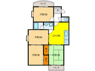 岐阜県岐阜市切通4【マンション】の間取り
