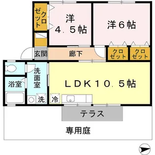 ボナール柳【1階】の間取り