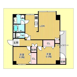 千里ニチゴマンション【4階】の間取り