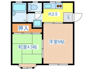 ベルダドーモ【1階】の間取り