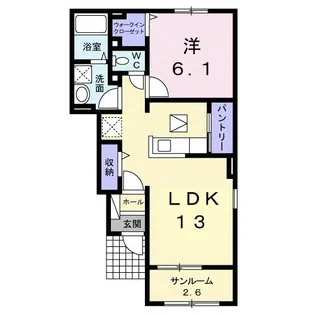 スプリングベル【1階】の間取り
