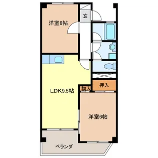 ヴィラフォレスタ【2階】の間取り