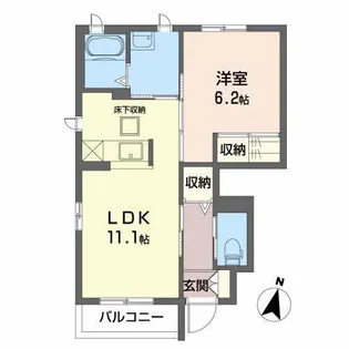 プランドール池田A・B【1階】の間取り