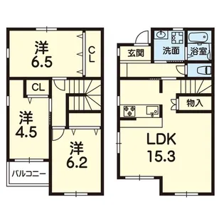 ラ・フィール【1階】の間取り