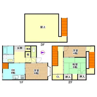 鹿児島県曽於市末吉町本町1【一戸建】の間取り