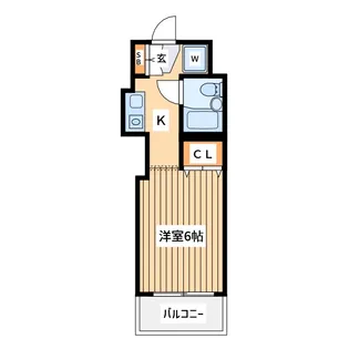 クリオ武蔵新城弐番館【3階】の間取り