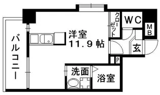 Lagoa湖東【5階】の間取り