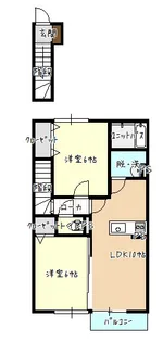 山形県鶴岡市藤浪2【アパート】の間取り