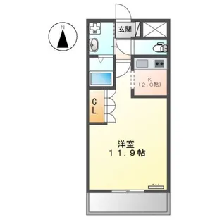 バロンドール【1階】の間取り