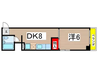 メド-宮下【4階】の間取り