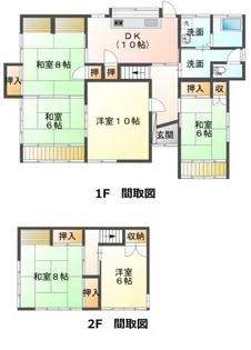 静岡県藤枝市大洲2【一戸建】の間取り